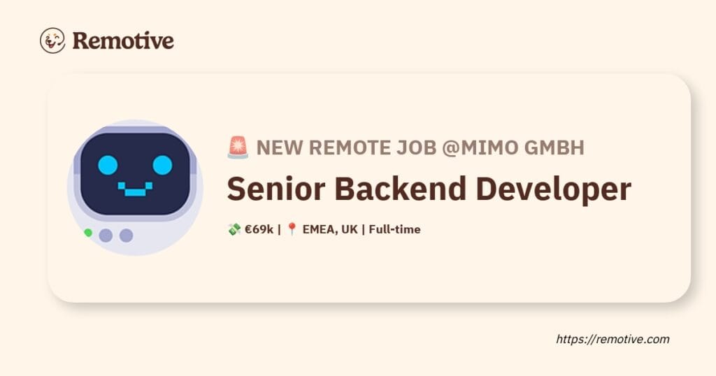 [Hiring] Senior Backend Developer @Mimo GmbH