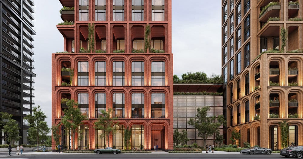 KPF to echo historic chicago with brick arches at 1325 west fulton