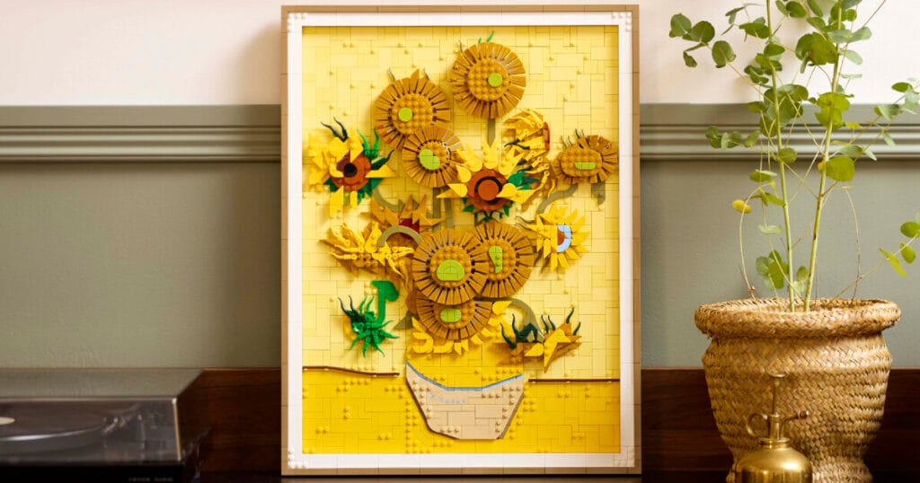 LEGO releases vincent van gogh’s sunflowers set