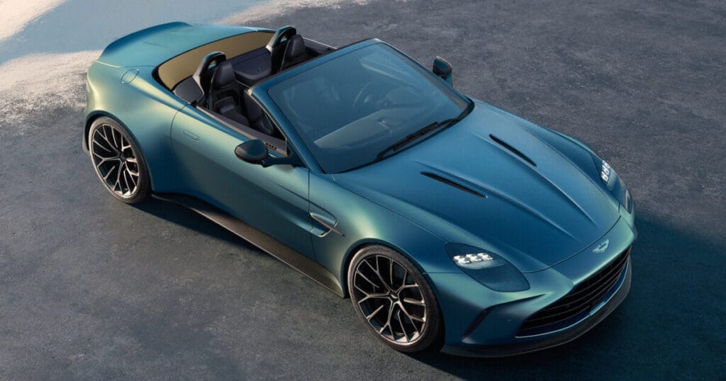 aston martin unveils vantage roadster with fully stowable roof