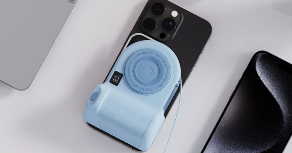 belkin creates camera-shaped magnetic power bank at CES 2025