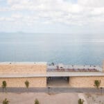 BLOOM blends concrete with pink sandstone for recreational facility