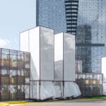 BARN arch.’s scaffolding installation forms vertical garden in istanbul