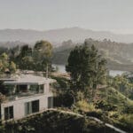 atelier garcía embeds three angular concrete planes in colombian hillside