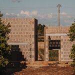 cross-shaped perforations illuminate bona fide taller’s valencia pavilions