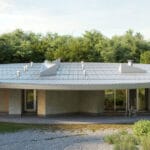 nine T-shaped volumes rotate within family residence by kwong von glinow