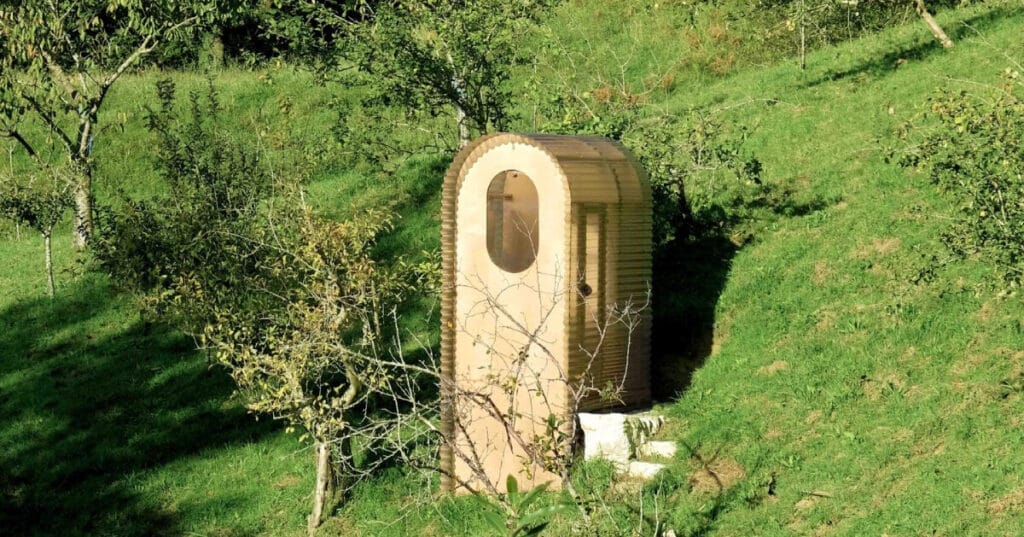 nico goebel’s thegoodviewloo is a translucent bathroom in spain