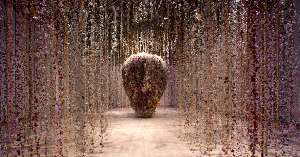 from yinka ilori to miguel chevalier, flower sculptures & digital gardens bloom in london