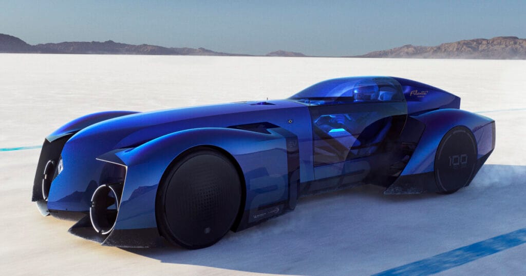 renault filante record 2025 demo car has a hammock driver’s seat