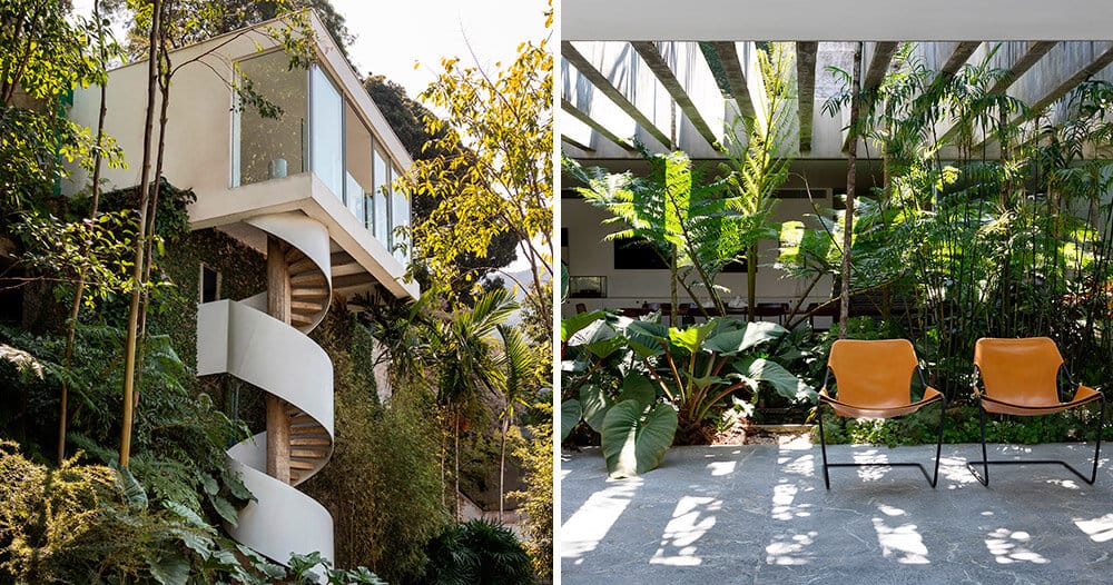 siqueira+azul expands oscar niemeyer home in brazil