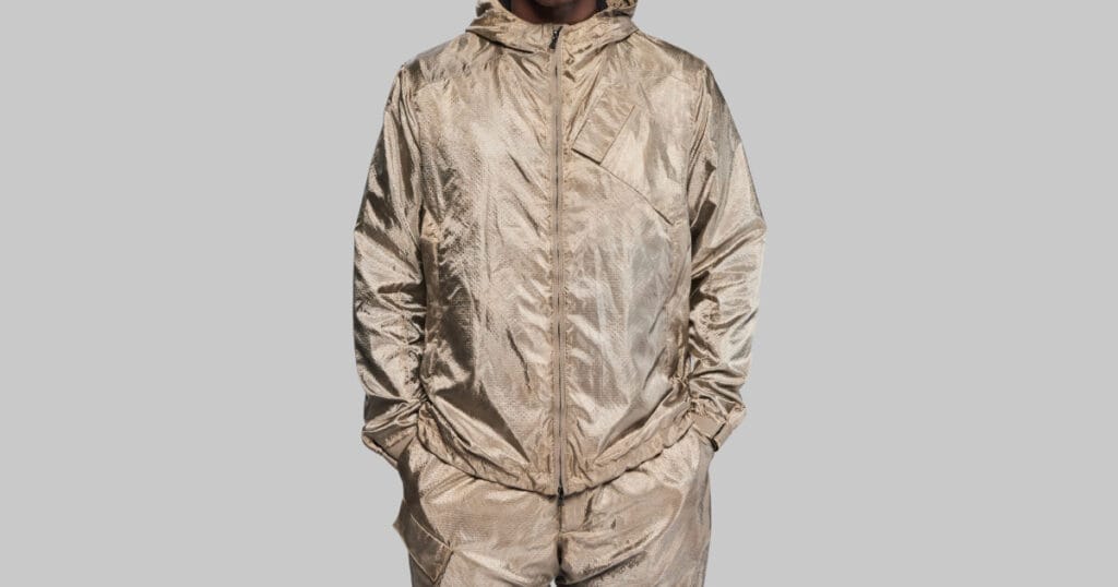 vollebak’s silver shielding suit blocks radio waves and kills bacteria