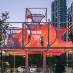 membranes soften people’s architecture office installation, shanghai