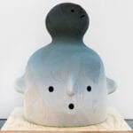 textural ceramic ‘masks’ by en iwamura show at ross + kramer NY