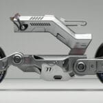 kaminari superbike refers to cyberpunk and anime for a sci-fi design