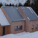 three pitched-roof forms top note studio’s villa in ottsjö