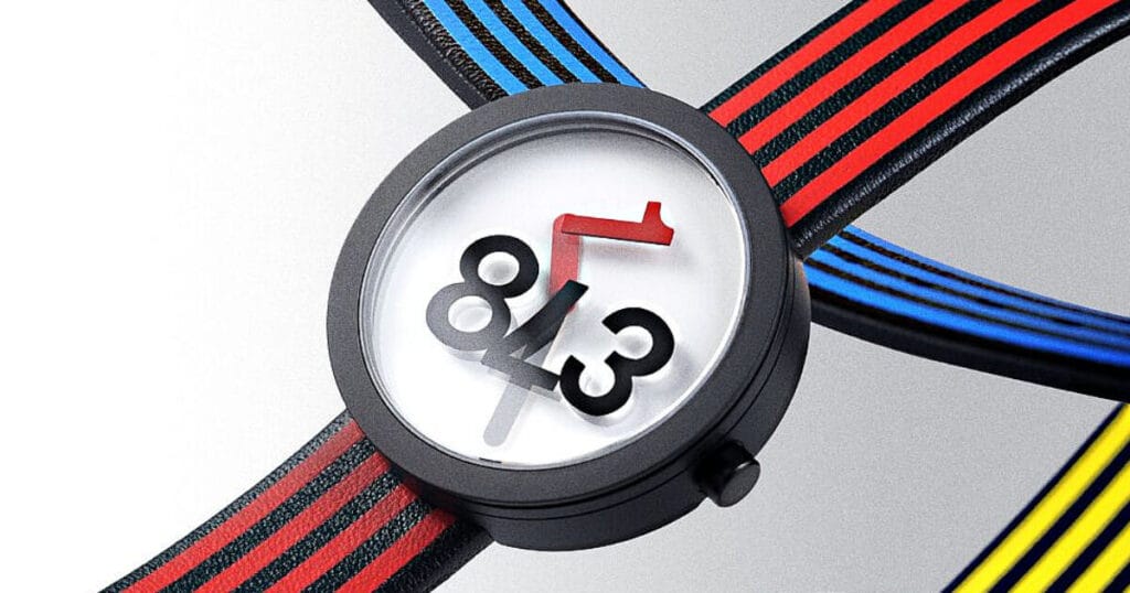 the trio of time and hey studio create watch with floating numbers