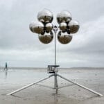 vincent leroy’s mirror cloud floats between earth & sky at normandy