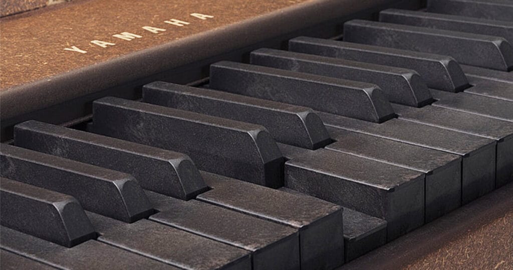 yamaha recycles rare wood into keyboard of digital piano torch T01
