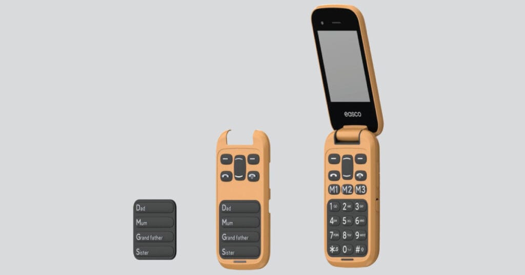 easco’s modern flip and bar phones have swappable keypads