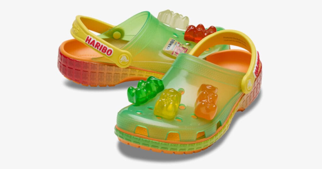 crocs adds haribo gummy bears to classic clogs