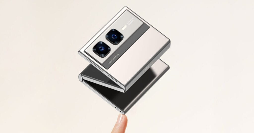 foldable & portable infinix smartphone turns into card-sized device