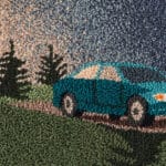 summer road trips inspire punch-needle embroidery by adrienna matzeg