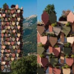 protruding planters wrap davide macullo’s tower in albania