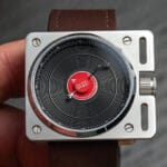 vinyl record player automatic watch reimagines SL-1200 turntable